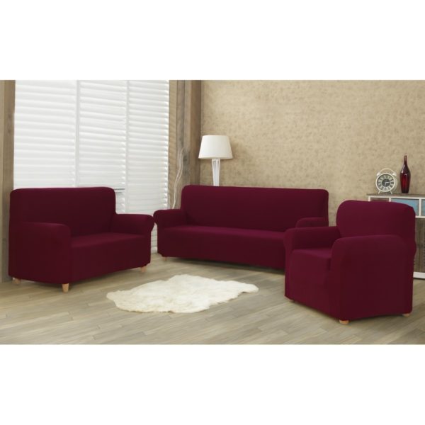 4Home Multielastický poťah na dvojkreslo Comfort bordó