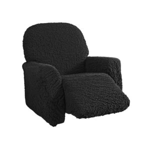 Blancheporte Extra pružný poťah s reliéfnou štruktúrou na relaxačné kreslo antracitová relaxačné kreslo velikost - relaxačné kreslo