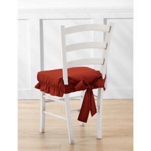 Blancheporte Jednofarebný poťah na stoličku z plátna bachette terakota 40x40cm velikost - 40x40cm